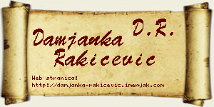 Damjanka Rakićević vizit kartica